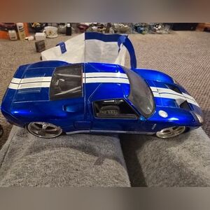 Jada 1/24 Scale 97177 - Fast & Furious Model Car / Ford GT Blue With Stripes